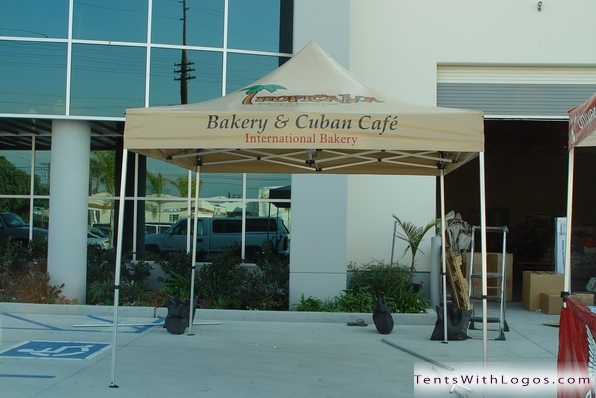 10 x 10 Pop Up Tent - Bakery & Cuban Cafe